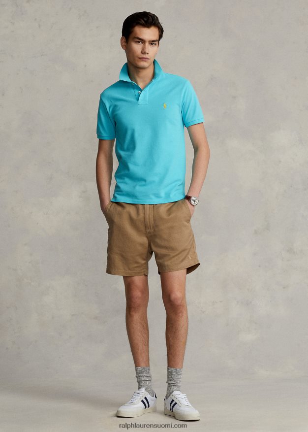 Ralph Lauren miehet slim fit mesh poolopaita 0Z24ZR8366 loma sininen