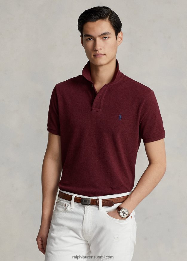 Ralph Lauren miehet slim fit mesh poolopaita 0Z24ZR8556 kevätviini kanerva