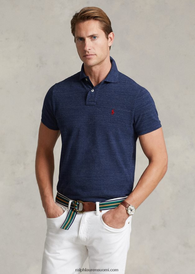 Ralph Lauren miehet slim fit mesh poolopaita 0Z24ZR8 klassinen kuninkaallinen kanerva