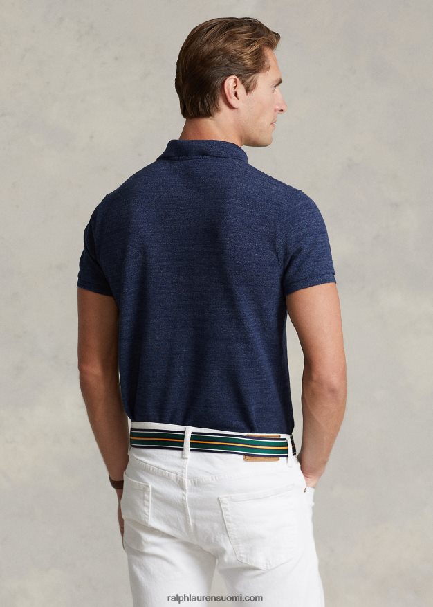Ralph Lauren miehet slim fit mesh poolopaita 0Z24ZR8 klassinen kuninkaallinen kanerva