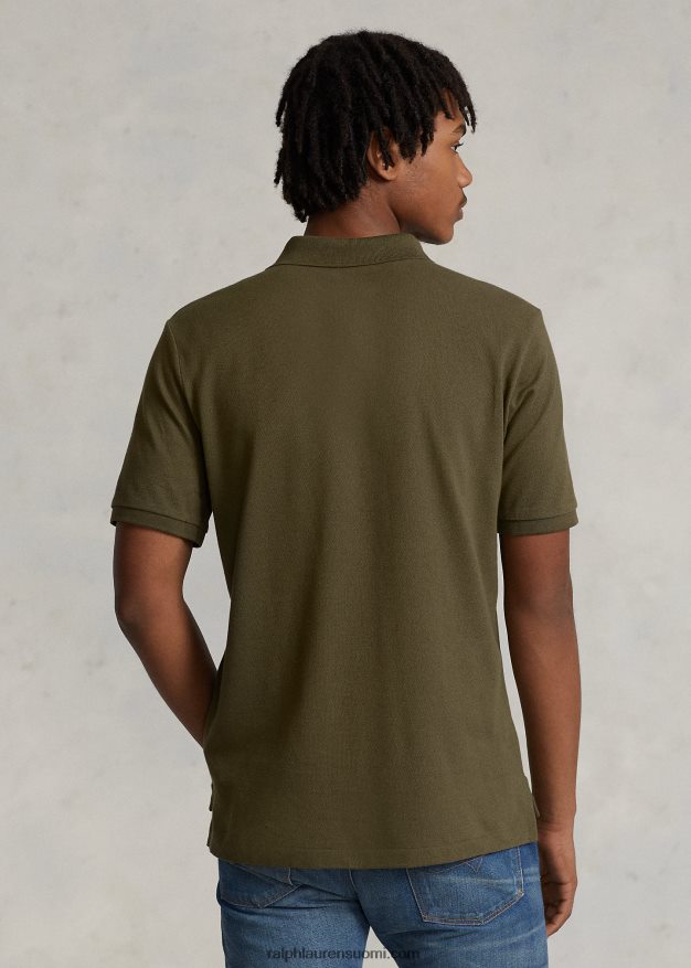 Ralph Lauren miehet slim fit mesh uusi poolopaita 0Z24ZR29 katos oliivi