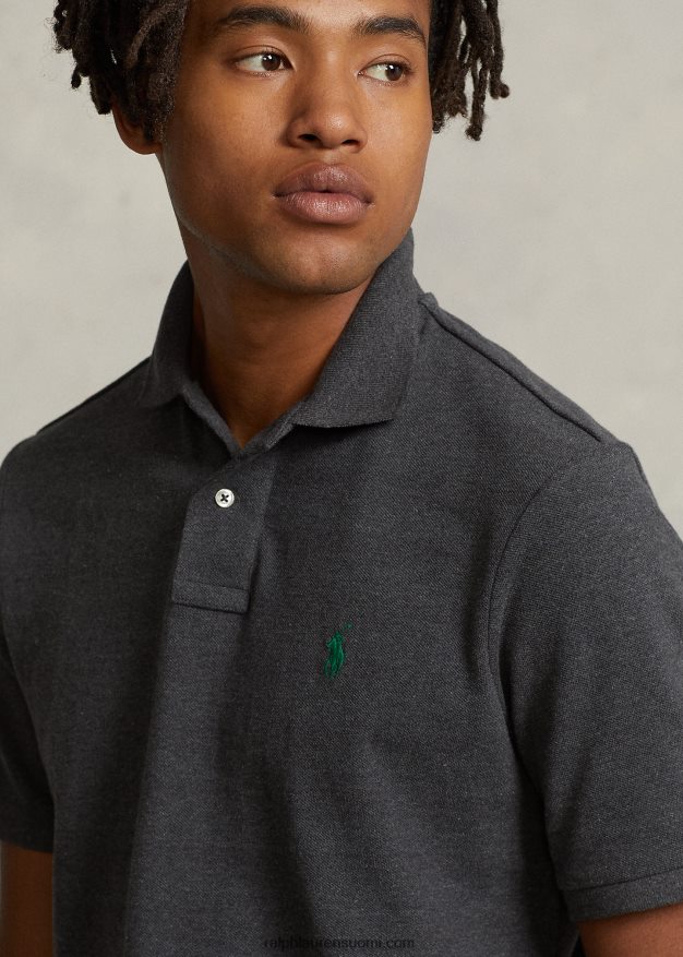 Ralph Lauren miehet slim fit mesh uusi poolopaita 0Z24ZR30 barclay kanerva/vihreä