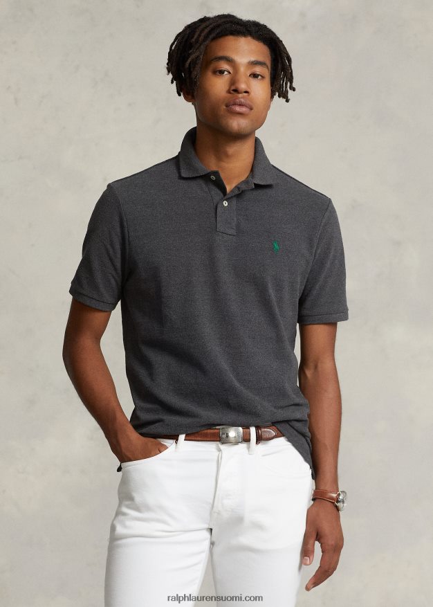 Ralph Lauren miehet slim fit mesh uusi poolopaita 0Z24ZR30 barclay kanerva/vihreä