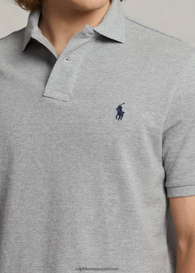 Ralph Lauren miehet slim fit mesh uusi poolopaita 0Z24ZR32 ja yli kanerva/laivasto