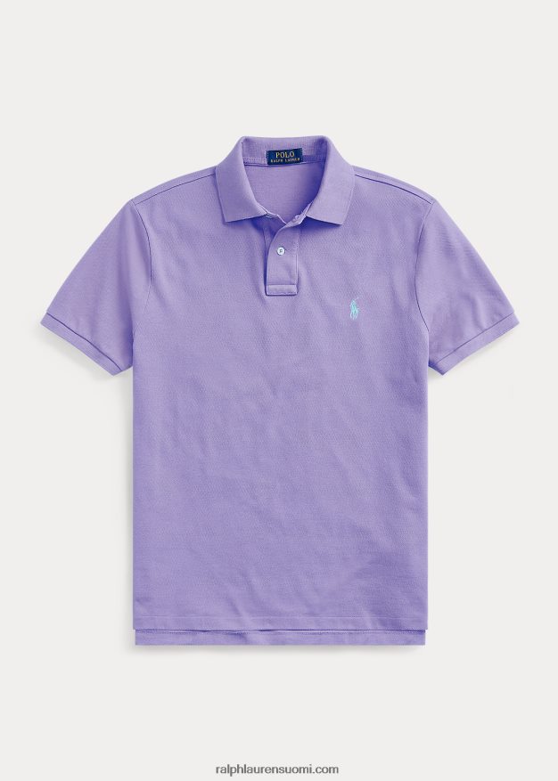Ralph Lauren miehet slim fit mesh uusi poolopaita 0Z24ZR34 kaktuksen violetti