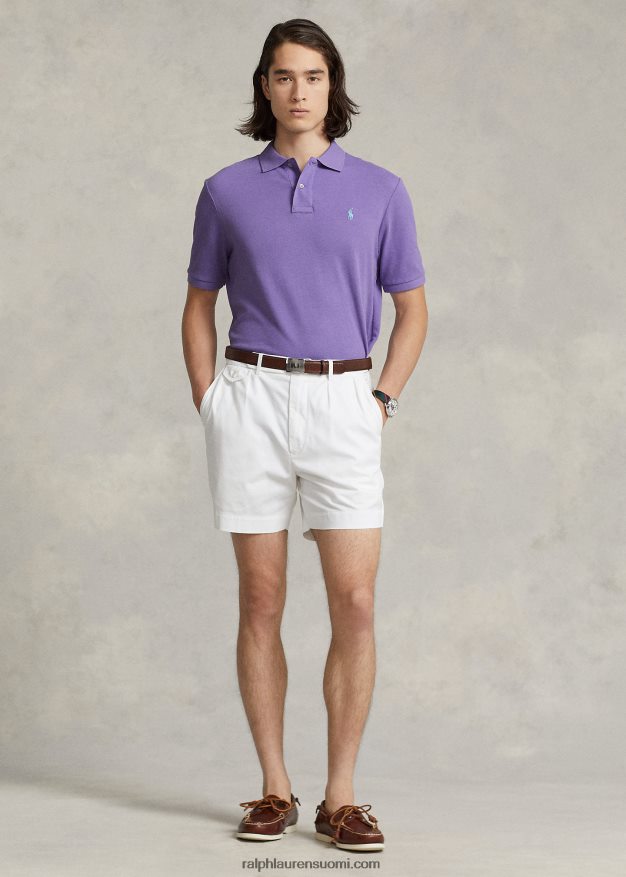 Ralph Lauren miehet slim fit mesh uusi poolopaita 0Z24ZR34 kaktuksen violetti