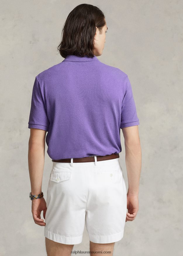 Ralph Lauren miehet slim fit mesh uusi poolopaita 0Z24ZR34 kaktuksen violetti