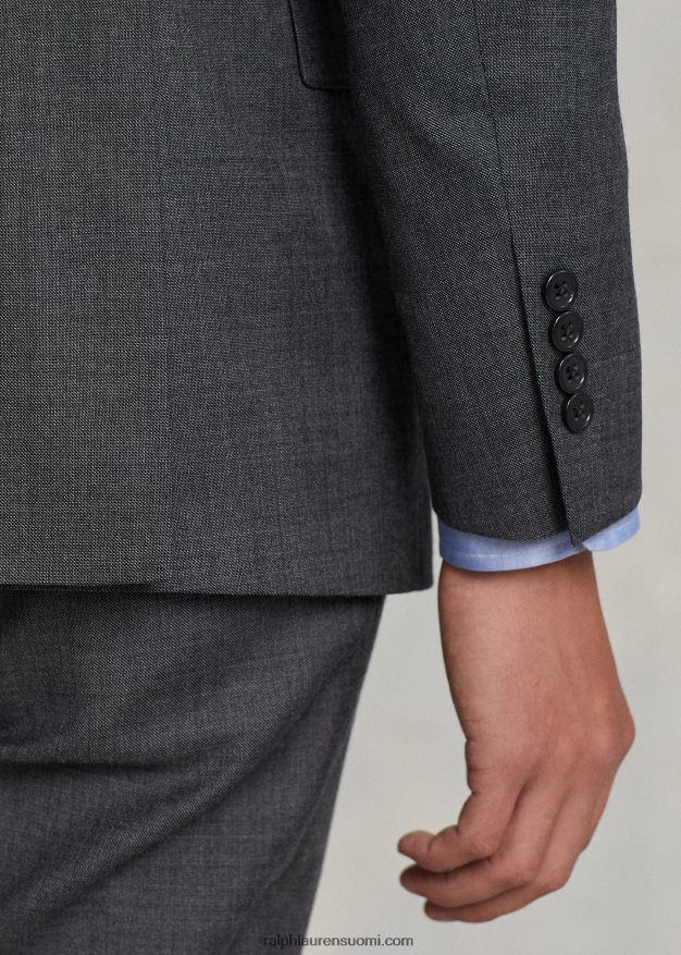 Ralph Lauren miehet poolovillahainnahkainen puku 0Z24ZR1312 keskiharmaa multi