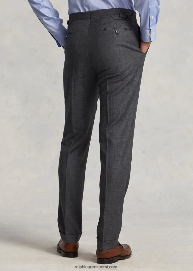 Ralph Lauren miehet poolovillahainnahkainen puku 0Z24ZR1312 keskiharmaa multi