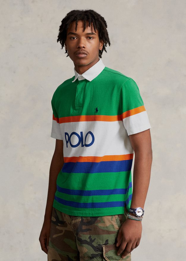 Ralph Lauren miehet Klassisen istuvuuden logoinen rugbypaita 0Z24ZR856 varsi moni