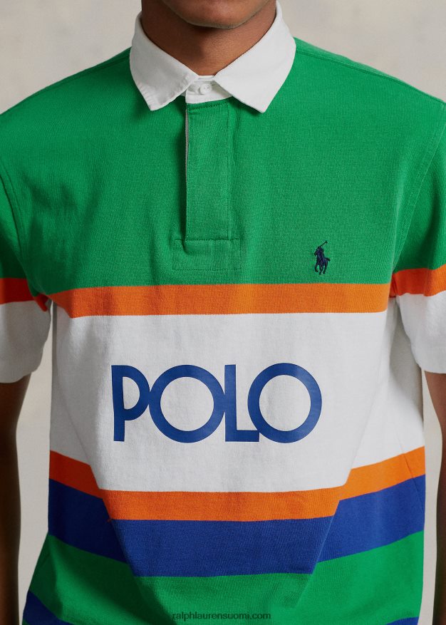 Ralph Lauren miehet Klassisen istuvuuden logoinen rugbypaita 0Z24ZR856 varsi moni