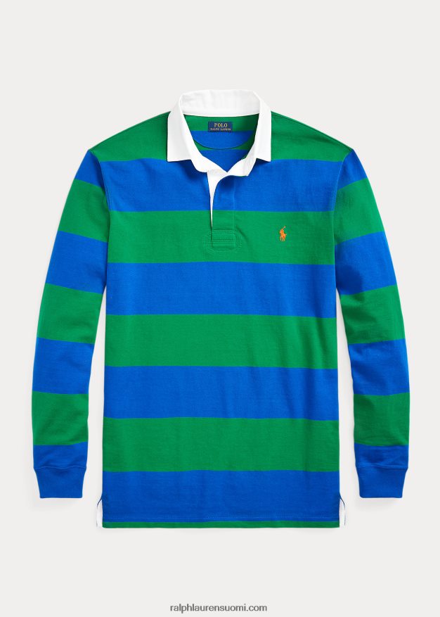 Ralph Lauren miehet ikoninen rugbypaita 0Z24ZR1679 safiiritähti/vihreä