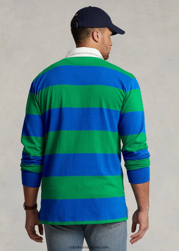 Ralph Lauren miehet ikoninen rugbypaita 0Z24ZR1679 safiiritähti/vihreä