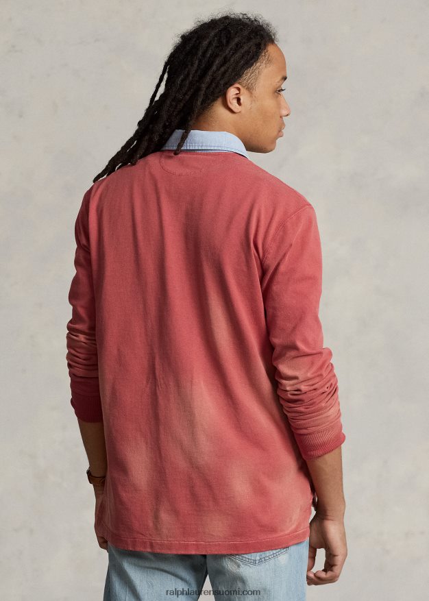 Ralph Lauren miehet klassinen istuva trikoo rugbypaita 0Z24ZR1172 Chili