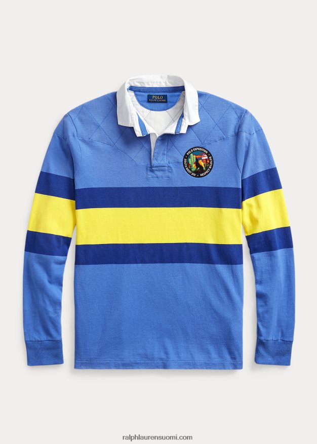 Ralph Lauren miehet klassinen istuvuus raidallinen rugbypaita 0Z24ZR638 maidstone sininen multi