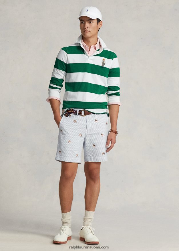 Ralph Lauren miehet mukautettu slim fit polo bear rugbypaita 0Z24ZR150