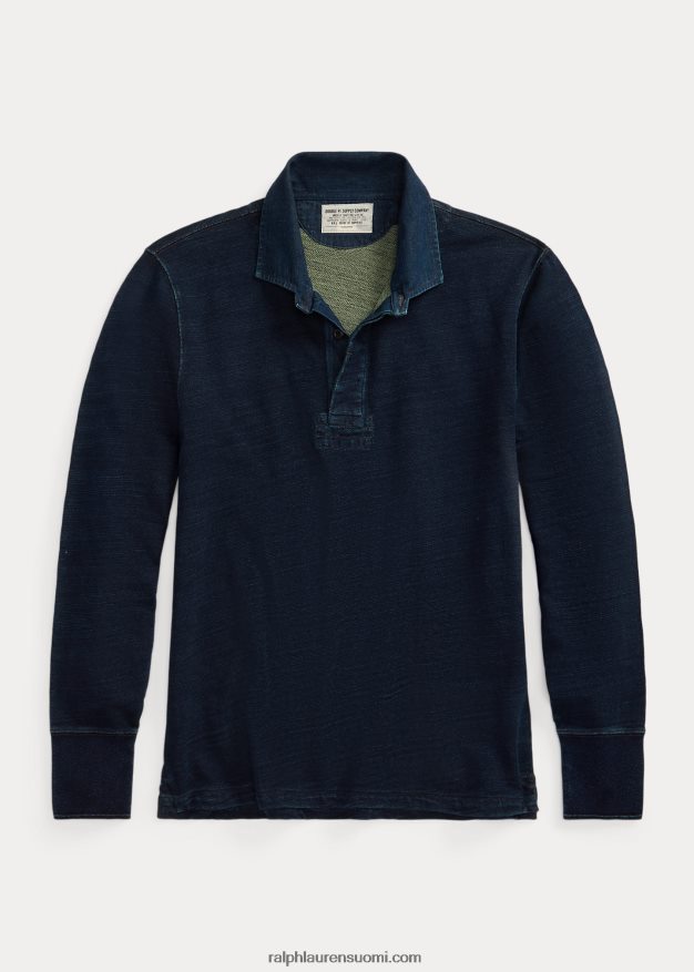 Ralph Lauren miehet ranskalainen frotee rugbypaita 0Z24ZR1778 indigo