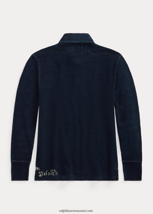 Ralph Lauren miehet ranskalainen frotee rugbypaita 0Z24ZR1778 indigo