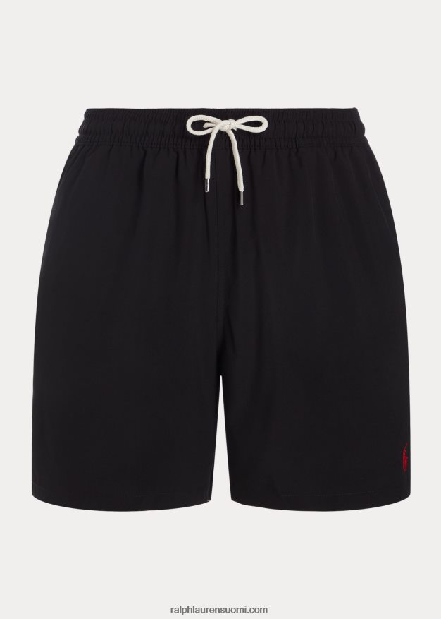 Ralph Lauren miehet 5,75 tuuman klassinen Traveler-uimahousu 0Z24ZR291 musta