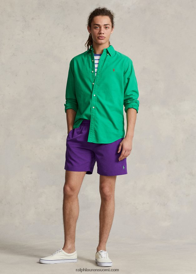 Ralph Lauren miehet 5,75 tuuman klassinen Traveler-uimahousu 0Z24ZR295 violetti kaktus