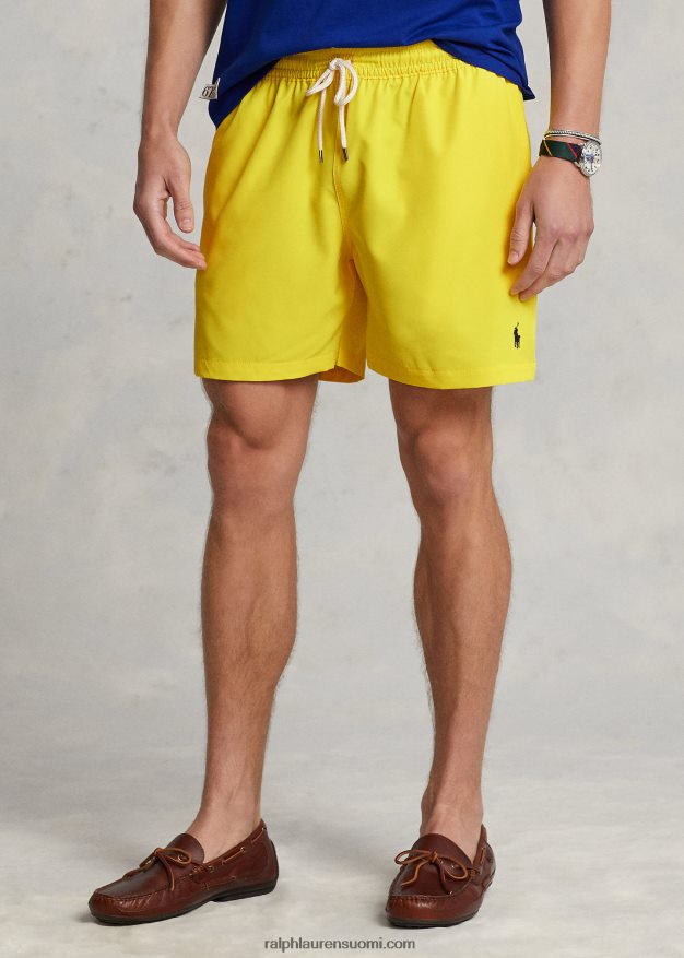 Ralph Lauren miehet 5,75 tuuman klassinen Traveler-uimahousu 0Z24ZR299 turvakeltainen