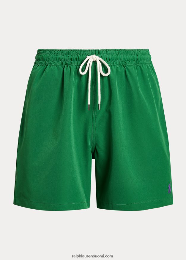 Ralph Lauren miehet 5,75 tuuman klassinen Traveler-uimahousu 0Z24ZR302 ensisijainen vihreä