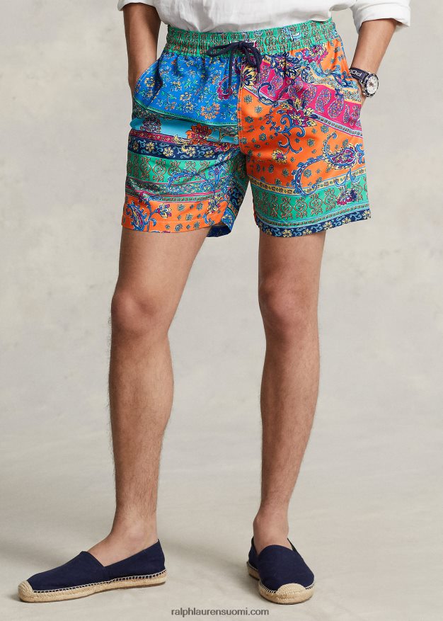 Ralph Lauren miehet 5,75 tuuman klassinen Traveler-uimahousu 0Z24ZR699 provencelainen medaljonki