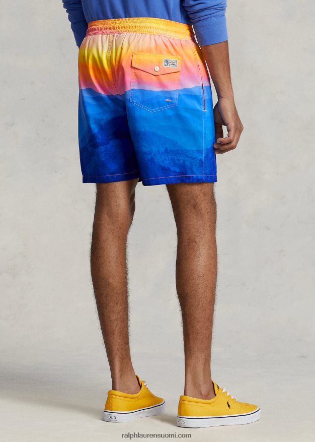 Ralph Lauren miehet 5,75 tuuman klassinen Traveler-uimahousu 0Z24ZR766 ridgecrest valokuvatulostus