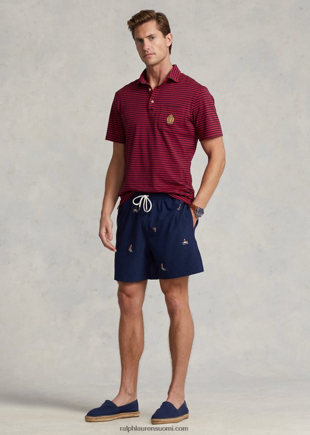 Ralph Lauren miehet 5,75 tuuman klassinen Traveler-uimahousu 0Z24ZR8564 newportin laivasto