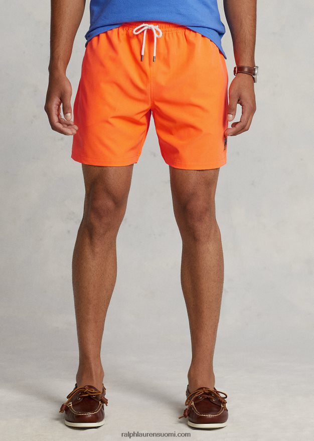 Ralph Lauren miehet 5,75 tuuman klassinen Traveler-uimahousu 0Z24ZR949 blaze kilpa-oranssi