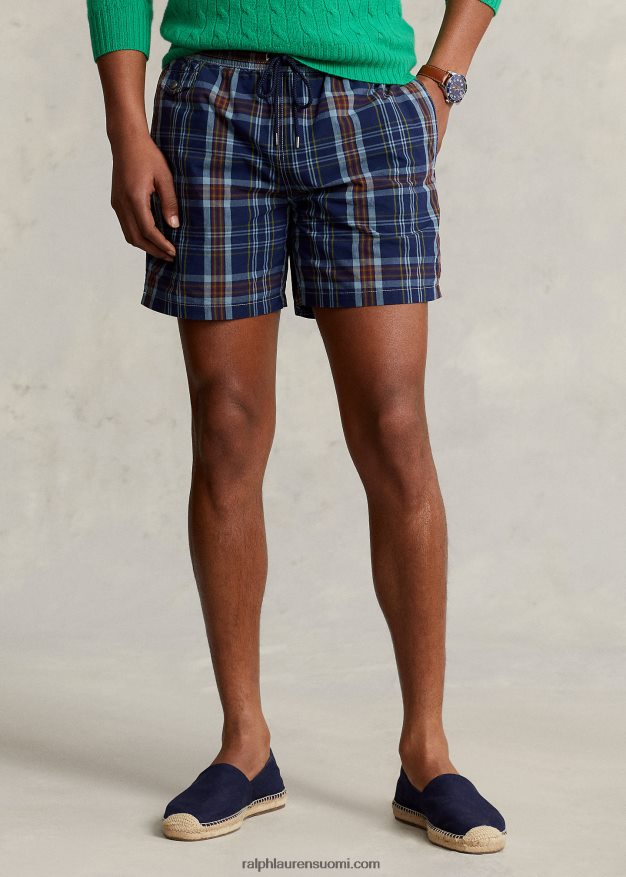 Ralph Lauren miehet 5,75 tuuman uimahousu 0Z24ZR1171 indigo/punainen multi