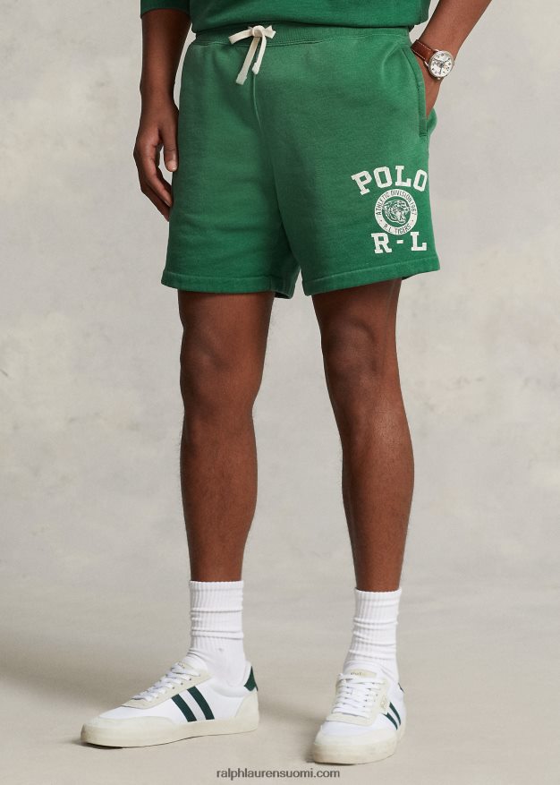 Ralph Lauren miehet 6,5 tuuman logofleece lyhyt 0Z24ZR1115 veranon vihreä