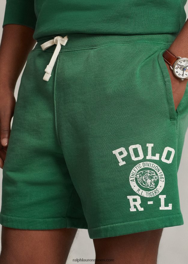 Ralph Lauren miehet 6,5 tuuman logofleece lyhyt 0Z24ZR1115 veranon vihreä