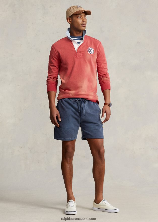 Ralph Lauren miehet 6 tuuman fleece-graafinen lyhyt 0Z24ZR8635 kuninkaallinen laivasto