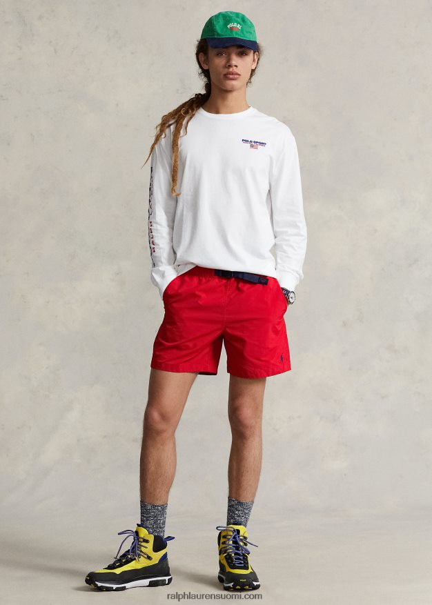 Ralph Lauren miehet 6 tuuman klassisen istuvuuden vedenpitävä shortsi 0Z24ZR8439 Rl 2000 punainen