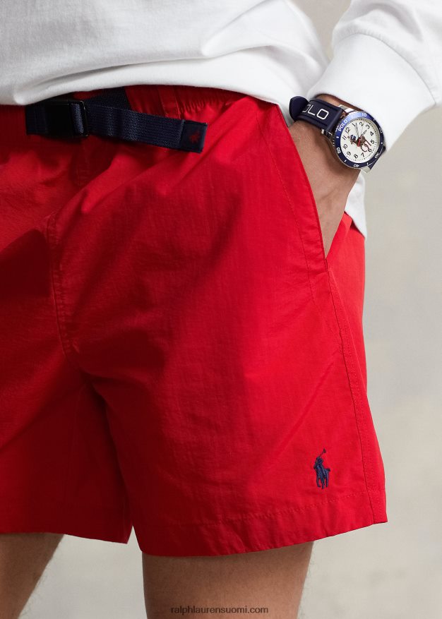 Ralph Lauren miehet 6 tuuman klassisen istuvuuden vedenpitävä shortsi 0Z24ZR8439 Rl 2000 punainen