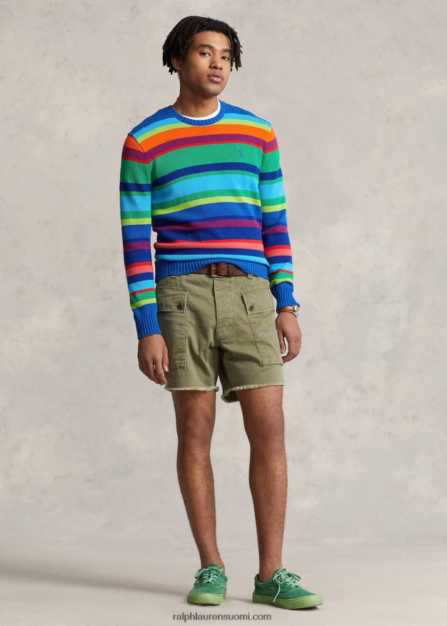 Ralph Lauren miehet 6 tuuman rennosti istuva twill cargo-shortsi 0Z24ZR1104 väsymyksen vihreä