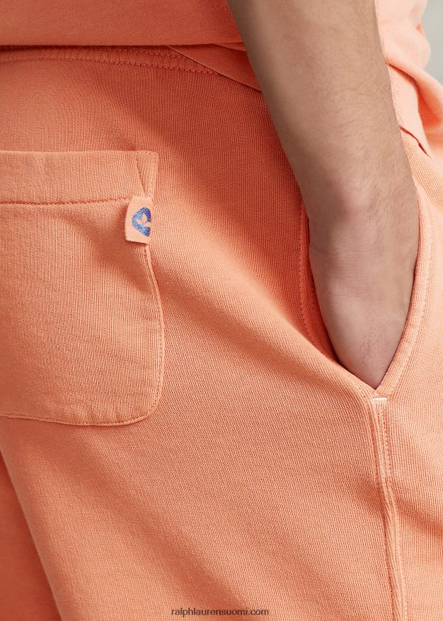 Ralph Lauren miehet 6 tuuman vaatevärjätty fleece-shortsi 0Z24ZR693 oranssi