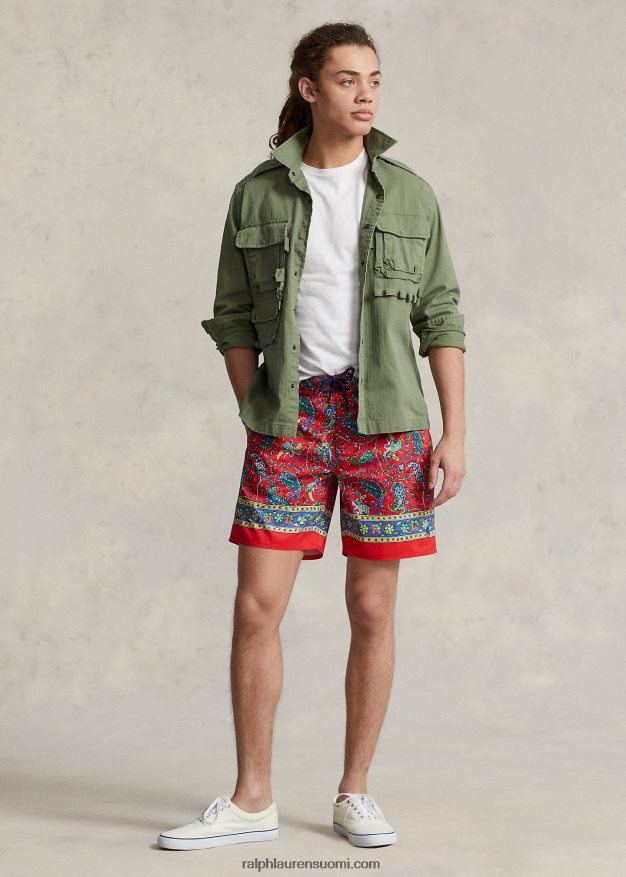 Ralph Lauren miehet 7,25 tuuman palmusaaren uimahousu 0Z24ZR784