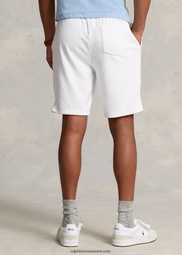 Ralph Lauren miehet 7,5 tuuman frotee lyhyt kiristysnyöri 0Z24ZR422 valkoinen