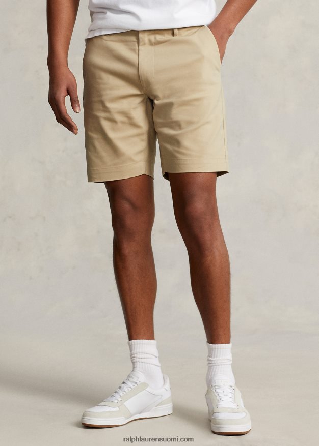 Ralph Lauren miehet 7 tuuman slim fit stretch Dobby-shortsi 0Z24ZR881 klassinen khaki