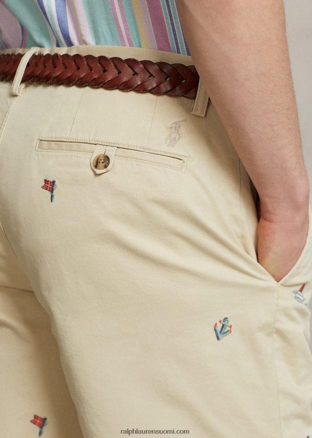 Ralph Lauren miehet 8 tuuman joustava, suora istuva chino short 0Z24ZR1061 talikerma merivoimilla