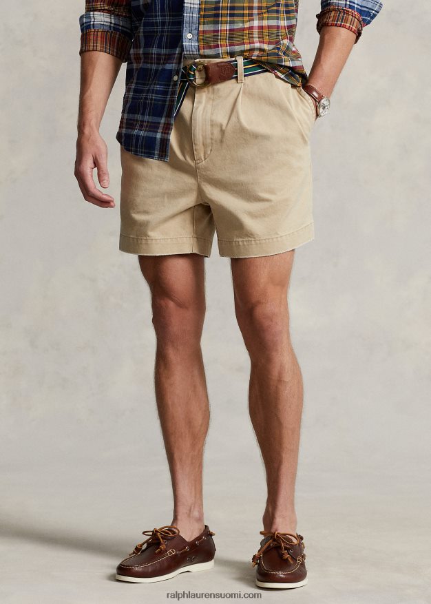 Ralph Lauren miehet cormac 5 tuuman rento istuvuus laskostettu lyhyt 0Z24ZR8445 rl khaki