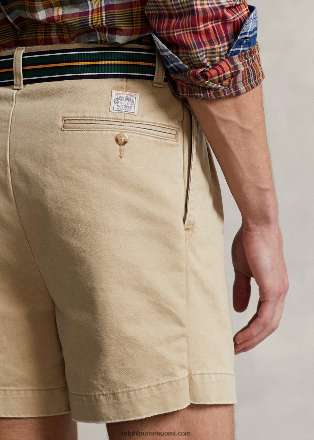 Ralph Lauren miehet cormac 5 tuuman rento istuvuus laskostettu lyhyt 0Z24ZR8445 rl khaki
