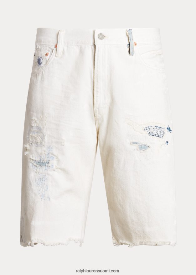 Ralph Lauren miehet hampton distressed cutoff denim short 0Z24ZR1388 williston pesu