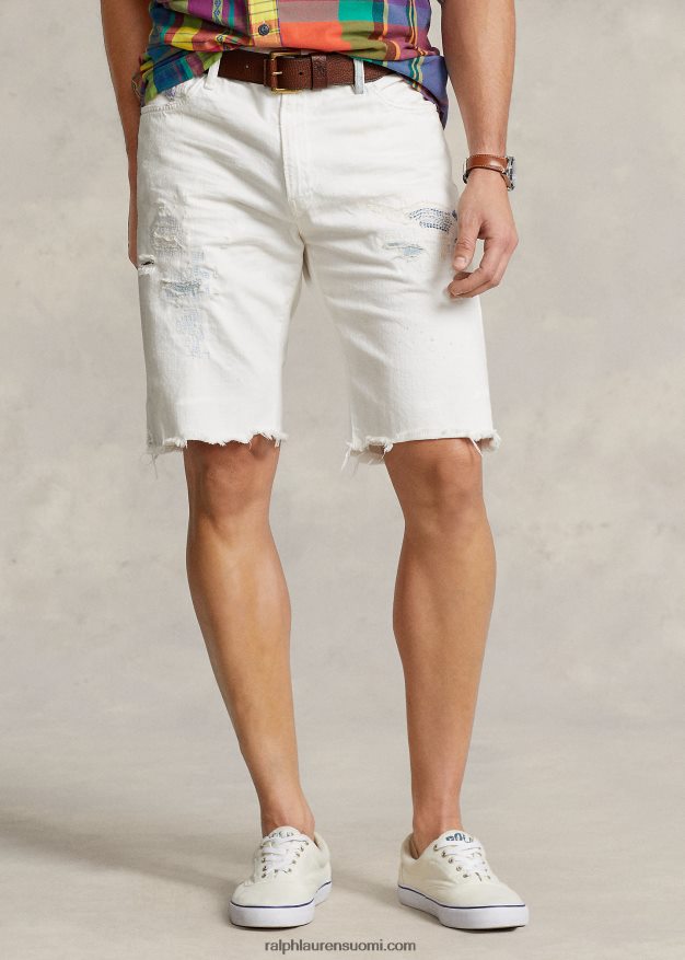 Ralph Lauren miehet hampton distressed cutoff denim short 0Z24ZR1388 williston pesu
