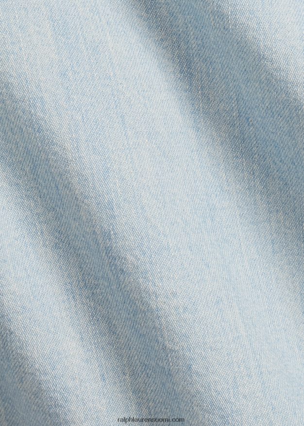 Ralph Lauren miehet indigo chino upseerin shortsi 0Z24ZR1704 haalistunut vauvansininen