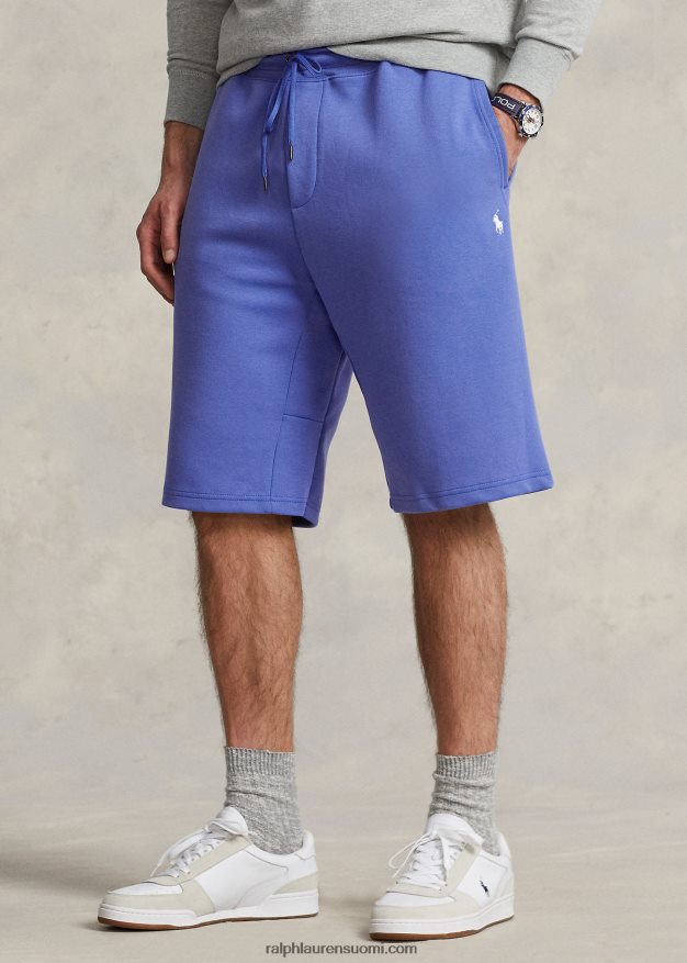 Ralph Lauren miehet kaksoisneulottu lyhyt 0Z24ZR1543 neitokivi sininen