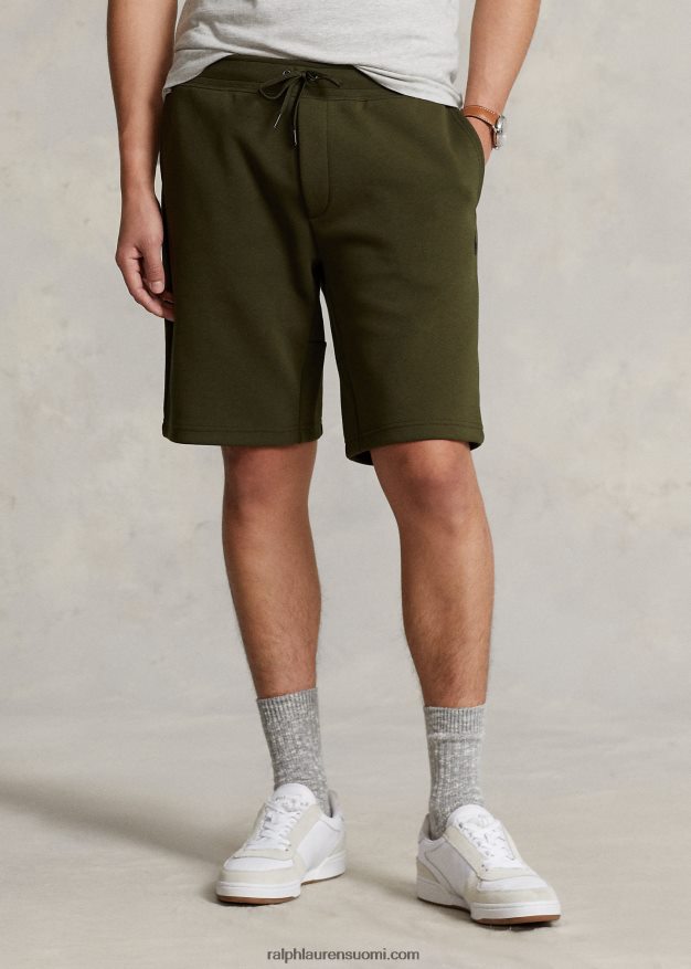 Ralph Lauren miehet kaksoisneulottu lyhyt 0Z24ZR8407 yrityksen oliivi