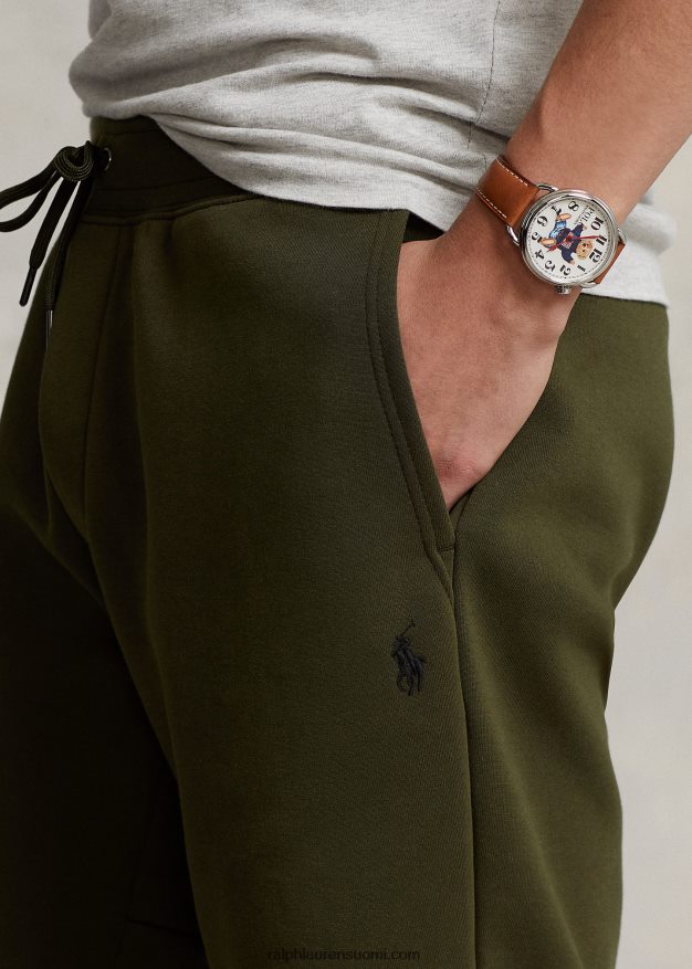 Ralph Lauren miehet kaksoisneulottu lyhyt 0Z24ZR8407 yrityksen oliivi